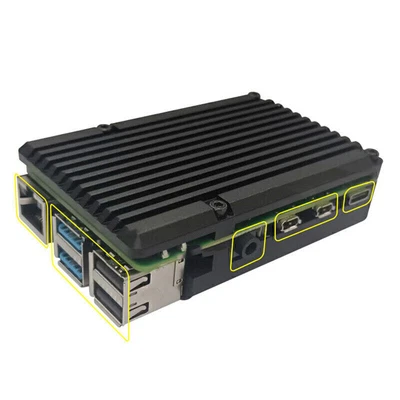 $22.29 • Buy Fit For Raspberry Pi 4B Protective Box CNC Aluminum Alloy Case Cover Enclosure