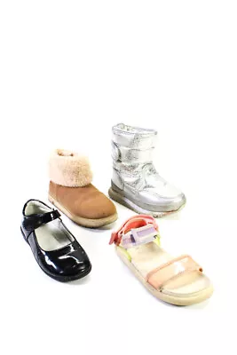 Zara Rubber Duck AKK Life Style Girls Sandals Brown Boots Shoes Size 7 8 Lot 4 • $42.69