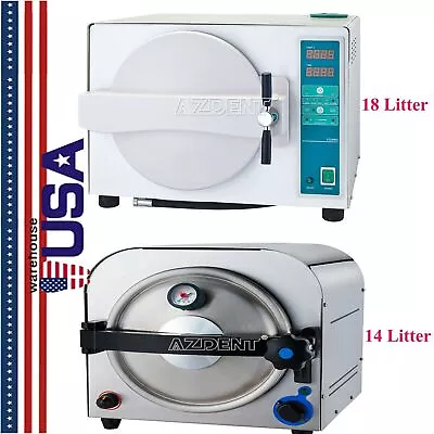 14L/18L Dental Autoclave Steam Sterilizer Medical Lab Equipment /Dry Function US • $469.20