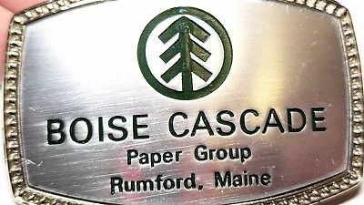 Boise Cascade Paper Group Rumford Maine Mill Belt Buckle • $42.46