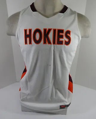 Virginia Tech Hokies Blank GameIssued White Jersey L DP58966 • $99.99