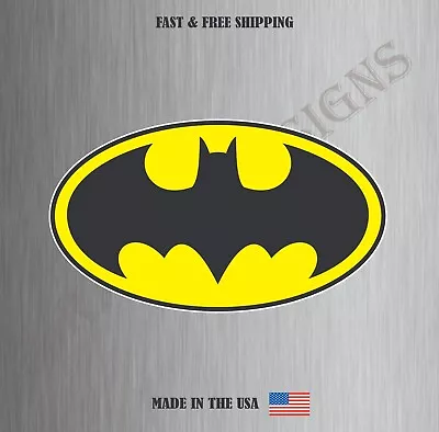 Batman DC Logo Comics Garage Truck Car Bumper Vinyl Sticker Decal Water Resist • $3.99