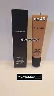 MAC Studio Sculpt Foundation SPF 15 *NC45* / 1.3 Oz / New In Box • $29.50