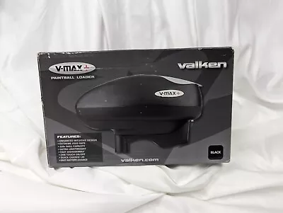 New Valken Paintball V-Max + VMax Plus Electronic Loader Feeder Hopper - Black • $49.49