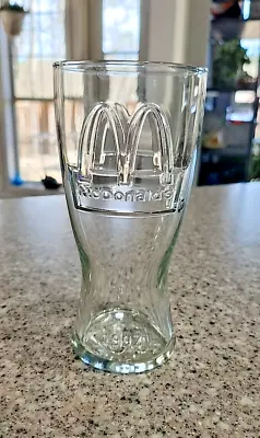 Vintage Embossed - MCDONALDS - 1992 Clear Glass Cup 6.5  X 3  • $6.99