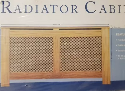 Oak Radiator Cover Cabinet Oak Diamond Decorative Screen Grille Bnib • £120