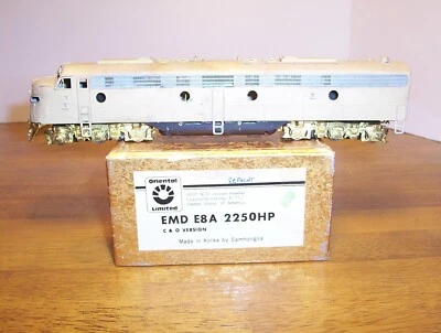 $100 • Buy HO Scale: BRASS Oriental (Samhongsa) EMD E8 Diesel Locomotive (C&O Version)