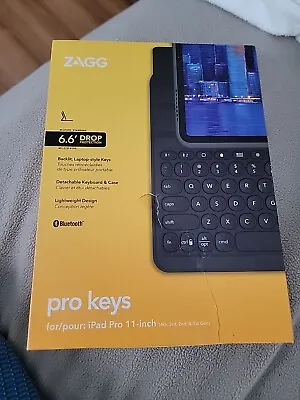 ZAGG Pro Keys Wireless Keyboard For IPad Pro 11 (4th/3rd/2nd/1st) - Gray • $29.93