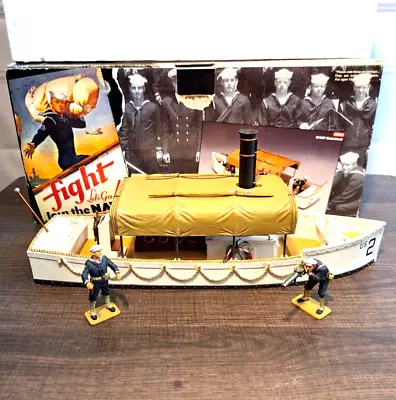 King & Country US Navy Steam Launch Boat And 2 Figures With Box USN012 • $255