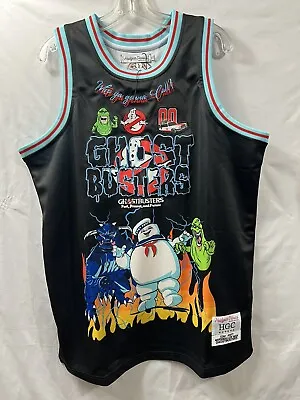 Headgear Classics Ghostbusters Basketball Jersey Shirt Stay Puft Size XL  NEW!! • $100