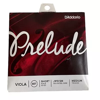 D'Addario Prelude Series Viola String Set 14-15 Inch Short Scale Medium Tension • $23.99