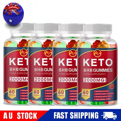 Keto ACV Gummies Ketone Advanced Fat Burner Weight Loss Dietary Supplement • $44.99