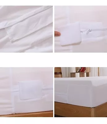 LUXURIOUS FABRIC Bed Bug Dust Mite HypoAllergy Waterproof Zipper Mattress COVERS • $16.26