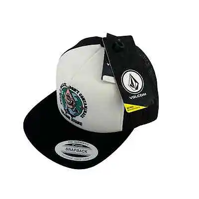 Volcom Dontcontaminate Skater Mesh Trucker Hat Youth One Size Sustainable  • $19