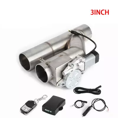 3  76mm Remote Control Electric Tail Pipe Downpipe Cutout E-Cut Out Dual Valve • $63.99