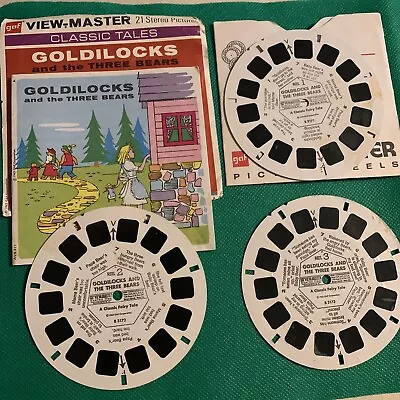 Set Of Three View-Master Reels Goldilocks And The Three Bears 1963 • $9