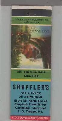 Matchbook Cover - Maryland - Shuffler's Restaurant Trappe MD • $4.95