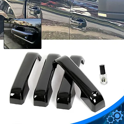 For 2015 2016 2017 2018 2019 2020 Ford F150 Gloss Black Door Handle Covers F-150 • $14.84