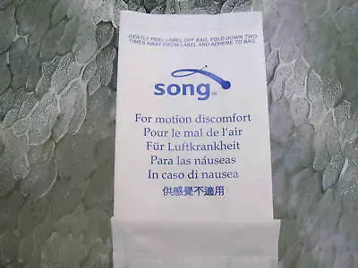 Song Air Lines - Motion Sickness (Burp) Bag  • $14.99