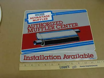 1980s Walker Muffler 12  Dealer Drag Racing Decal Sticker Automotive Shop Sign • $29.95