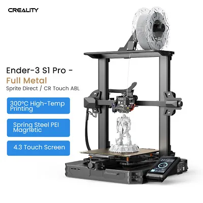 $659 • Buy ENDER-3 S1 PRO Creality 3D Printer Direct Drive CR-TOUCH DIY Printing AU STORE