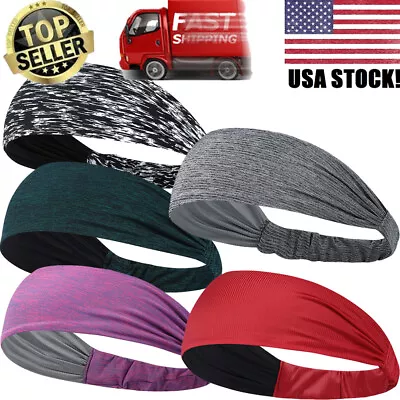 Breathable Ick Silk Headband Hair Bandage Hairband Sweatbands Stretch For Men • $5.99