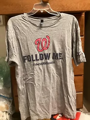 MASN Washington Nationals Follow Me T-shirt Large • $2