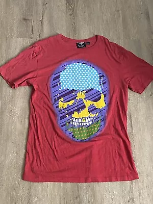 Vurt Skating Shirt Red Mens L -  Skull • $10