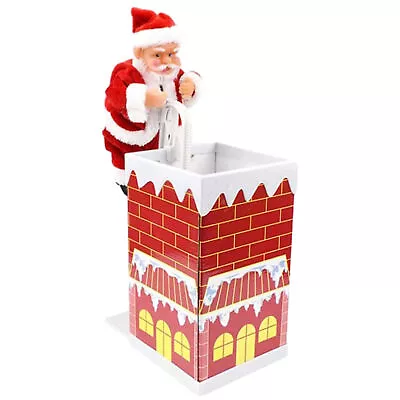 Electric Climbing Chimney Santa Claus Christmas Decoration Figurine Ornament  • $31.20