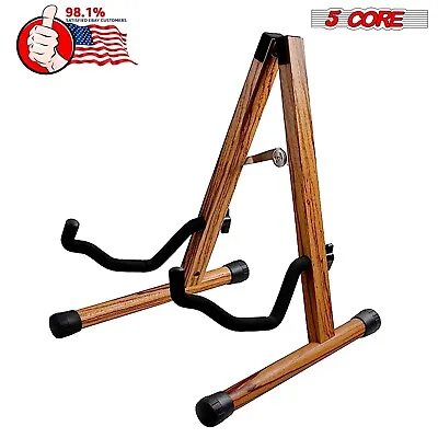 5Core Wood Guitar Floor Stand For Acoustic Electric Guitar Bass & Classic Banjo • $22.99