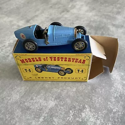 Matchbox Models Of Yesteryear Y6 - Supercharged Bugatti Type 35 • $5.22