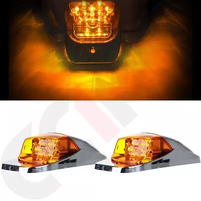2X Mid Roof Cab Marker Clearance Light Amber Led For Mack Pinnacle CHU • $24.19