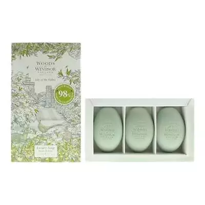 Woods Of Windsor Lily Of The Valley Soap 3 X 60g - New & Boxed - Free P&p - Uk • £11.85