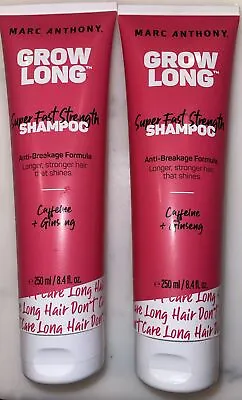 TWO Marc Anthony Grow Long Shampoo Super Fast Strength No Breakage Hair Shines • $14.29