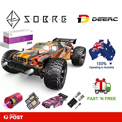 DEERC 200E RC Car High Speed Remote Control Car 1:10 Scale 4WD Monster Truck • $279.95