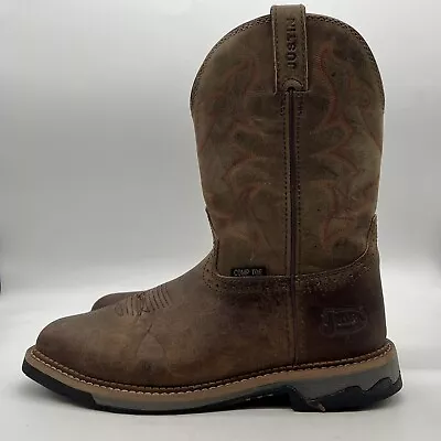 Justin Carbide Steel Toe Work Boot Brown Men's Size 10.5 D • $55