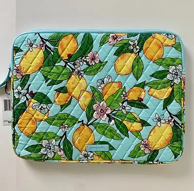 NWT Vera Bradley Padded Laptop Sleeve LEMONN GROVE Up To 13  RP $59 • $25