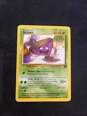 Grimer 57/82 Team Rocket Pokemon Card Vintage WOTC • $1.99