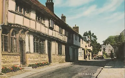 Postcard: - The Cottages At Cerne Abbas - Unposted             b • £1.49