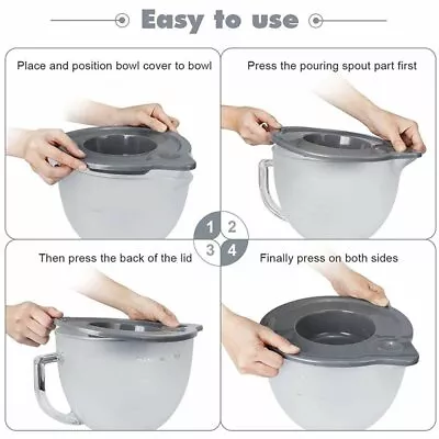 £13.67 • Buy For KitchenAid 5Qt. Frosted Glass Bowl Tilt-Head Stand Mixer Attachment KSM150PS