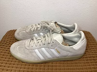 Adidas Samba OG White Linen Beige Suede HP7906 Men's Size 11 Sneakers Shoes • $74.99