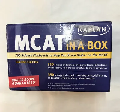 Kaplan Test Prep MCAT In A Box 700 Flashcards Excellent Condition 2cd Edition • $9.99