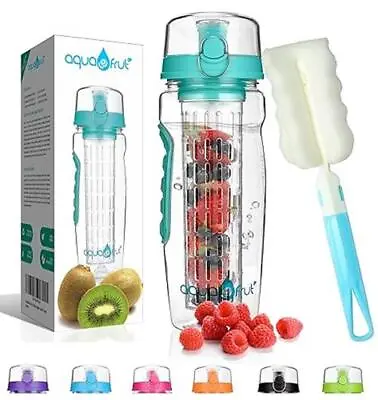 AquaFrut 32 OZ Fruit Infuser Water Bottle BPA-Free Fruit  Assorted Colors  • $16.62