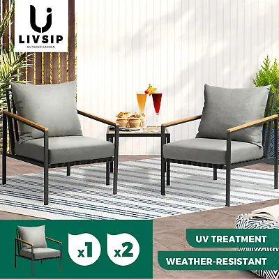 $129.90 • Buy Livsip Outdoor Furniture Setting 2-4 Piece Lounge Dining Set Garden Patio Pool