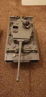 TAMIYA TIGER1 1/16th SCALE RADIO CONTROL TANK FULL WORKING NEW PICTURES@VIDEO • £350