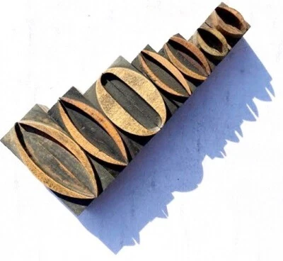 £15 • Buy Letterpress Wood 7 Pairs X Brackets 2 5/8  To 1   **WONDERFUL Condition**