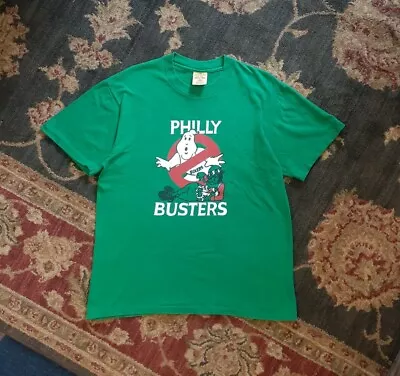 Vintage 1985 Boston Celtics 76ers Philly Busters Playoff Tshirt NBA Sz L  • $99.99