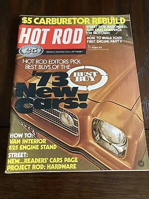 Vintage Hot Rod Magazine Oct 1972 Readers Cars Street Rods 1973 New Cars • $7.95