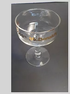 Vintage  Mcdonalds 1000 Store Champagne Glass • $10