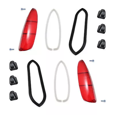 New VW Type 3 Red Flat Tail Light Lens & Seal Kit 1961-1969 • $135